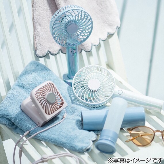 充電式冷却プレートクイックファン(ローズ MN05NR) 11枚目画像