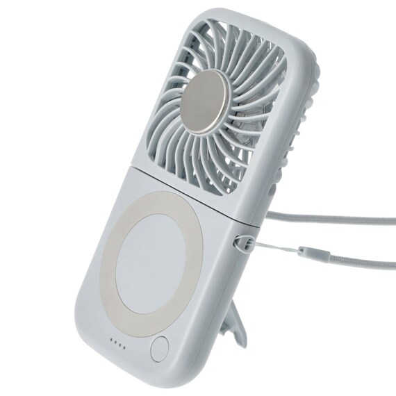 充電式冷却プレートクイックファン(ブルー MN05NR) 1枚目画像