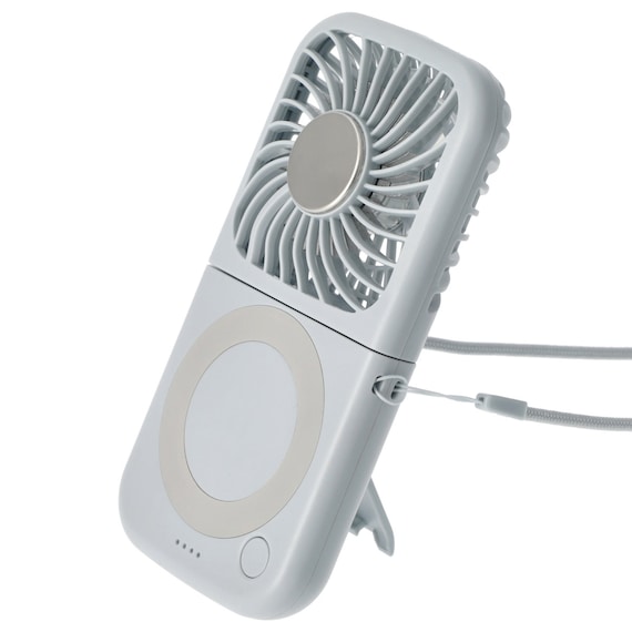 充電式冷却プレートクイックファン(ブルー MN05NR) 1枚目画像