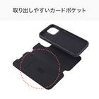iPhone13-15対応 フリップ分離手帳型スマートフォンケース(CT25 ダークグレー) 5枚目画像