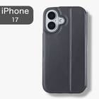 iPhone17対応 フリップ分離手帳型スマートフォンケース(CT27 ダークグレー) 1枚目画像