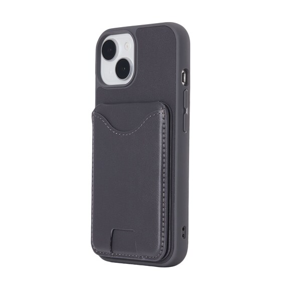 iPhone13-15対応 スタンド付きスマートフォンケース(CT31 ダークグレー) 6枚目画像