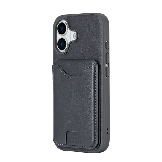 iPhone16対応 スタンド付きスマートフォンケース(CT32 ダークグレー) 6枚目画像