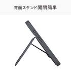 iPhone17対応 スタンド付きスマートフォンケース(CT33 ダークグレー) 5枚目画像