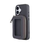 iPhone16対応 ポーチ付きスマートフォンケース(CT38 ダークグレー) 5枚目画像