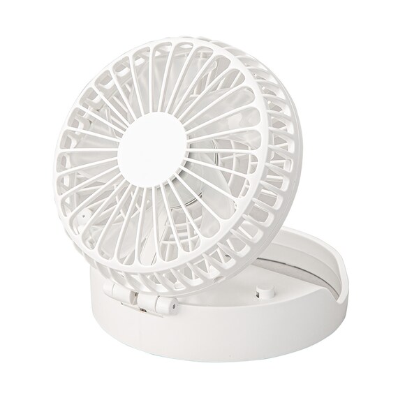 2WAY 首掛けファン(HF331NR ホワイト) 1枚目画像