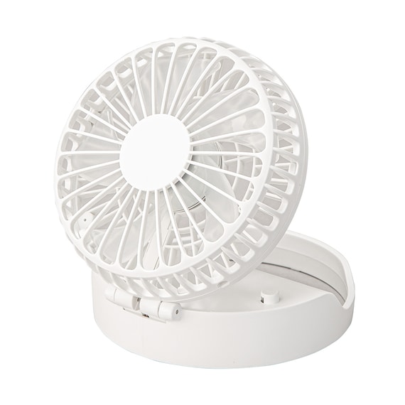 2WAY 首掛けファン(HF331NR ホワイト) 1枚目画像