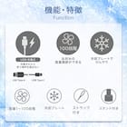 強風冷却プレートペルチェハンディファン(MN04NR ホワイト) 3枚目画像