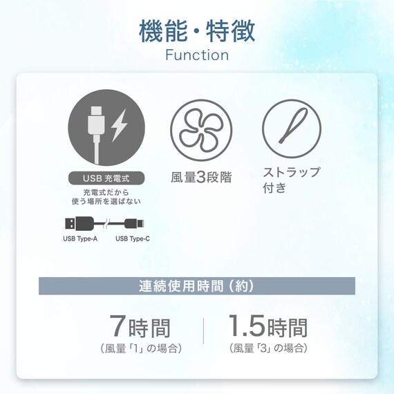 ミニ高速ファン(MN07NR ブラック) 3枚目画像