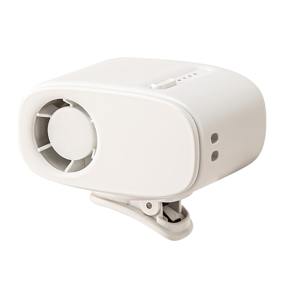 ベルトに付けられるボックスファン(MN08NR ホワイト) 1枚目画像