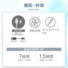 ベルトに付けられるボックスファン(MN08NR ホワイト) 3枚目画像