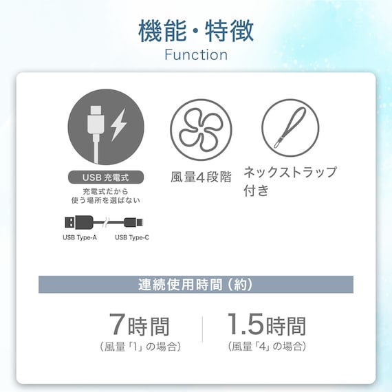 ベルトに付けられるボックスファン(MN08NR ホワイト) 3枚目画像