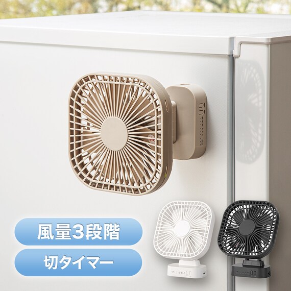 マグネット付きスリムファン(TF24NR ホワイト) 2枚目画像