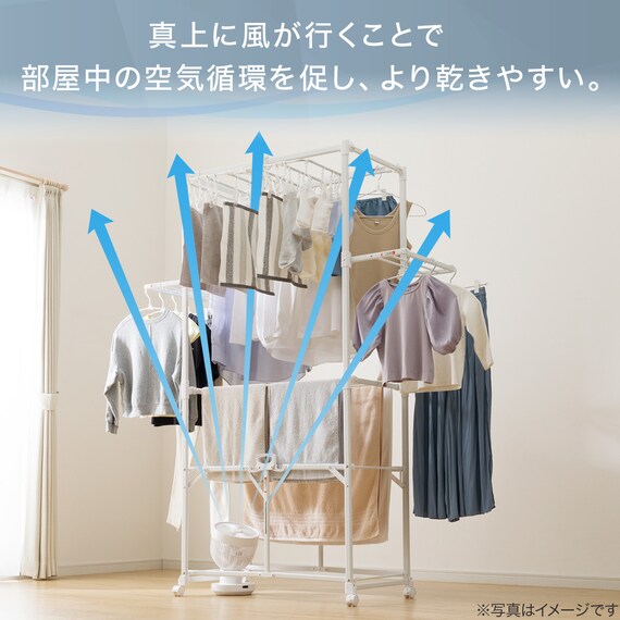 上下左右自動首振り DCタイプ リモコン付きサーキュレーター(15cm SK02NR ホワイト) 5枚目画像