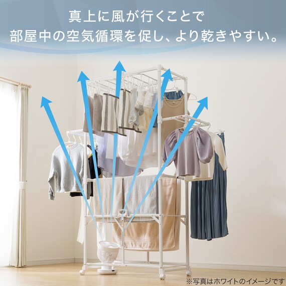 上下左右自動首振り DCタイプ リモコン付きサーキュレーター(15cm SK02NR モカ) 5枚目画像