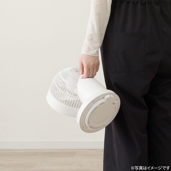 上下左右自動首振り DCタイプ 360度サーキュレーター(15cm SU03NR ホワイト) 10枚目画像