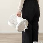 上下左右自動首振り DCタイプ 360度大型サーキュレーター(18cm SU02NR ホワイト) 12枚目画像