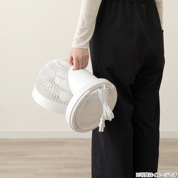 上下左右自動首振り DCタイプ 360度大型サーキュレーター(18cm SU02NR ホワイト) 12枚目画像