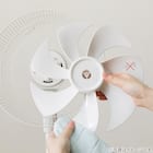 DCタイプ リモコン付きリビング扇風機(30cm FK01NR ホワイト) 22枚目画像