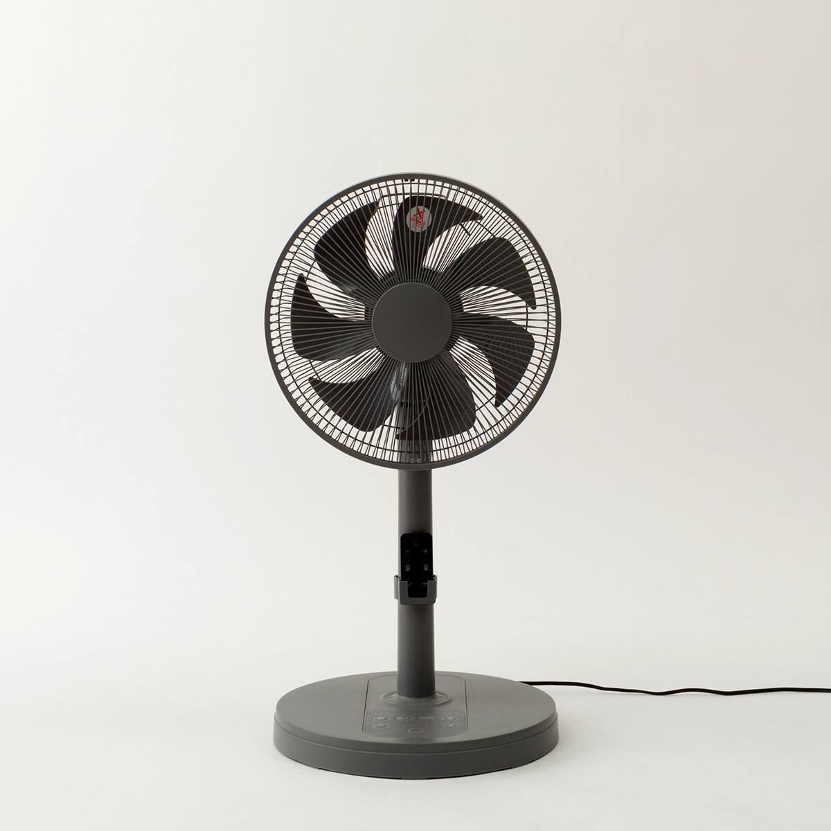 DCタイプ リモコン付きリビング扇風機(30cm FK01NR ダークグレー