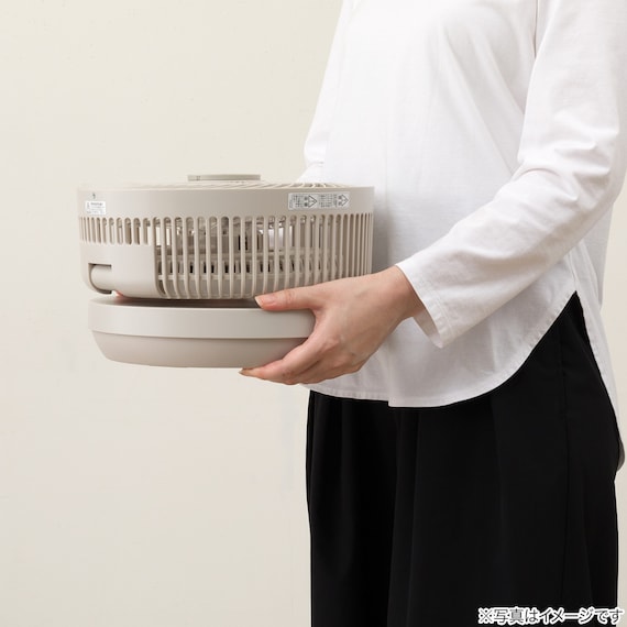 DCタイプ 折りたためるコードレス扇風機(25cm FD04NR モカ) 15枚目画像