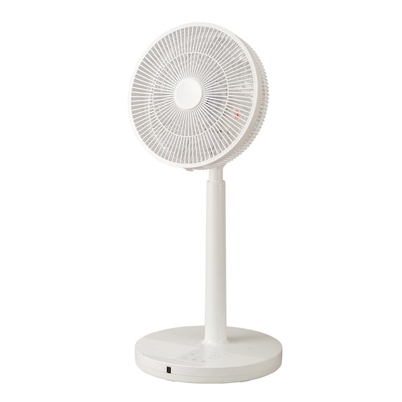 DCタイプ リモコン付き扇風機(30cm FU01NR ホワイト) 1枚目画像