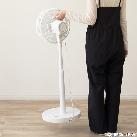 DCタイプ リモコン付き扇風機(30cm FU01NR ホワイト） 8枚目画像