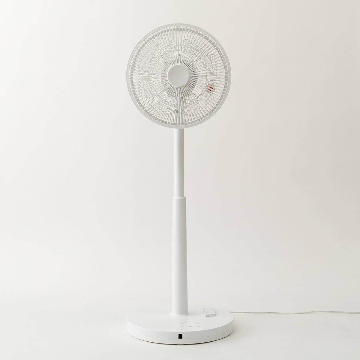 DCタイプ リモコン付きハイタイプ扇風機(30cm FU01NR ホワイト