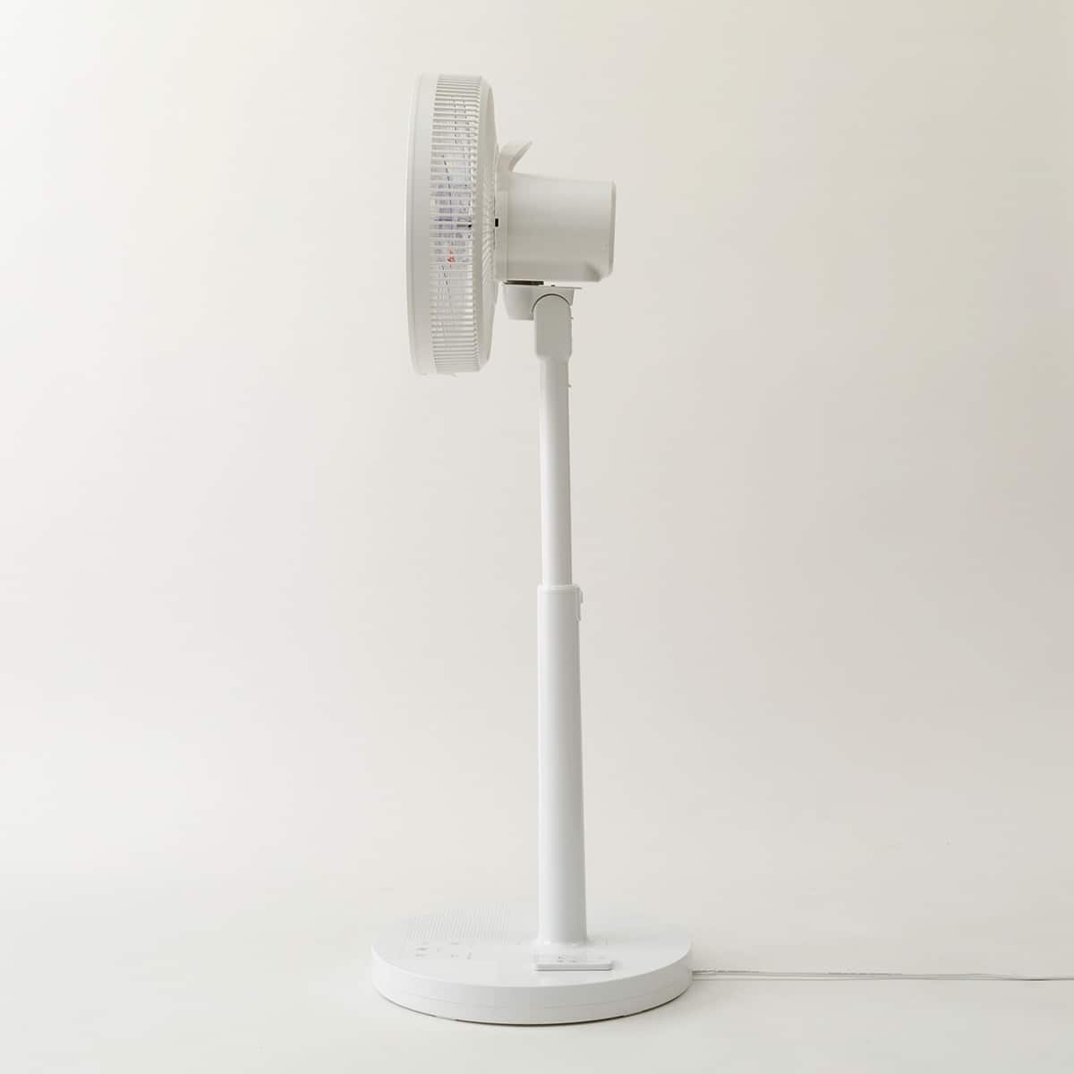 DCタイプ リモコン付きハイタイプ扇風機(30cm FU01NR ホワイト