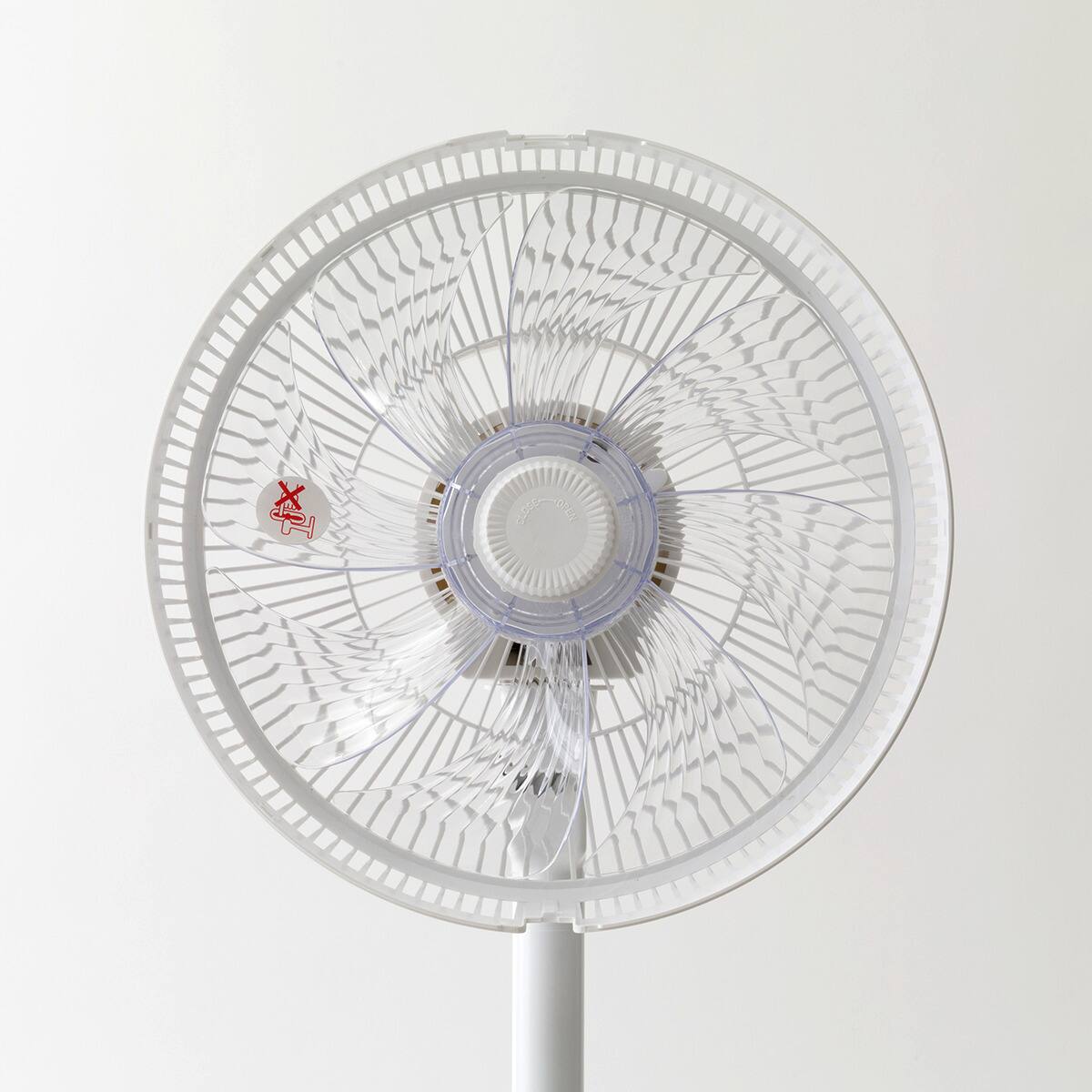 DCタイプ リモコン付きハイタイプ扇風機(30cm FU01NR ホワイト