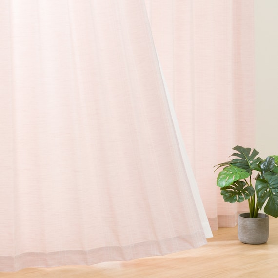 既製カーテン(RD087 ローズ 100X200X2) 1枚目画像