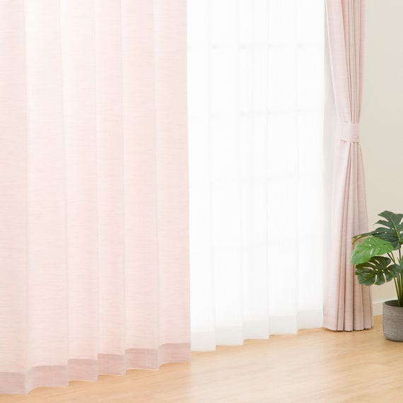 既製カーテン(RD087 ローズ 100X200X2) 2枚目画像