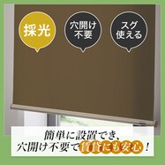 つっぱり採光ロールスクリーン(RS04 DBR)