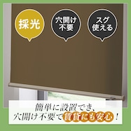 つっぱり採光ロールスクリーン(RS04 DBR)