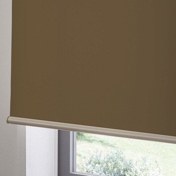 つっぱり採光ロールスクリーン(RS04 DBR 90X200) 1枚目画像