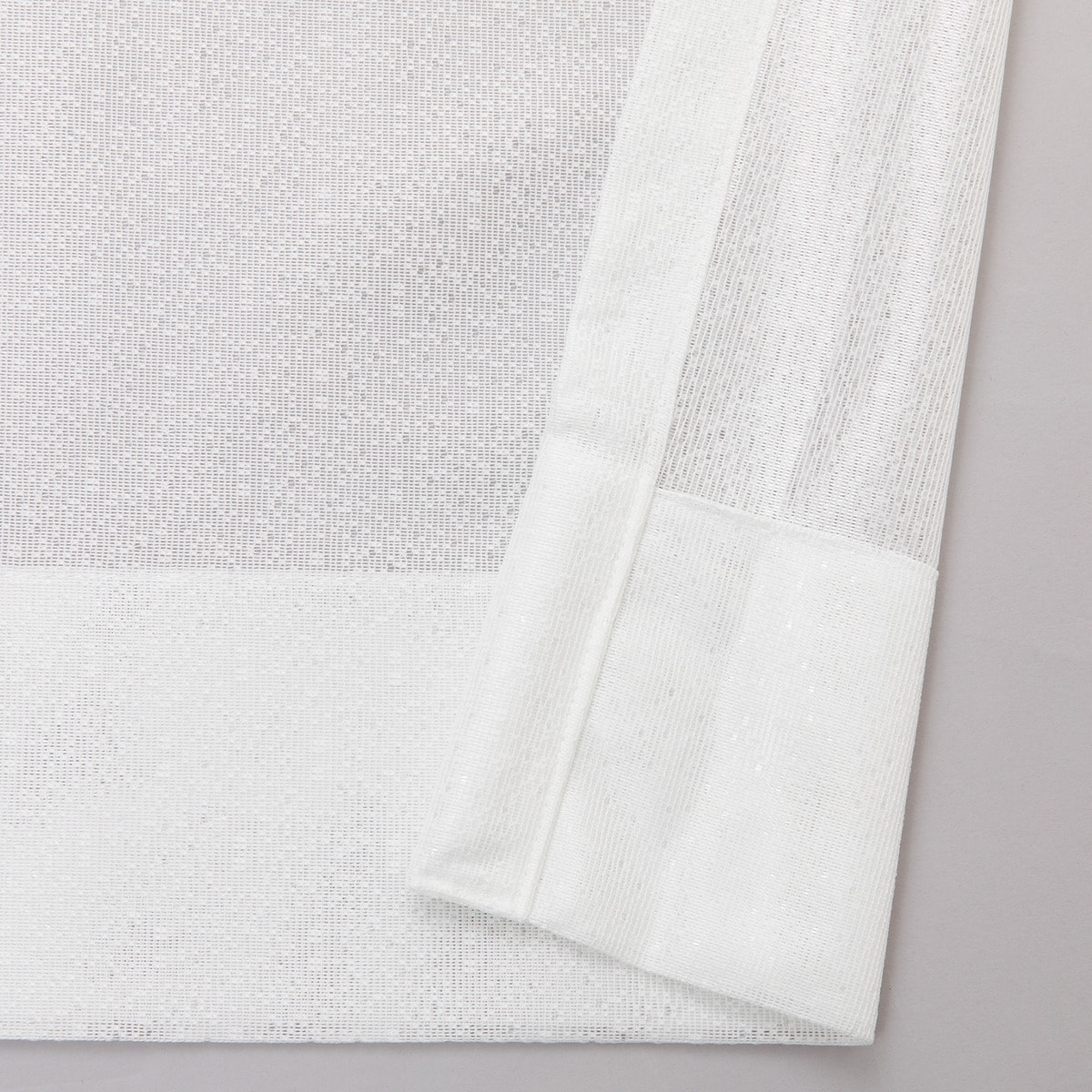 ミラーオーダーレースカーテン デルス2 2倍ヒダ(幅201-300/丈-140cm