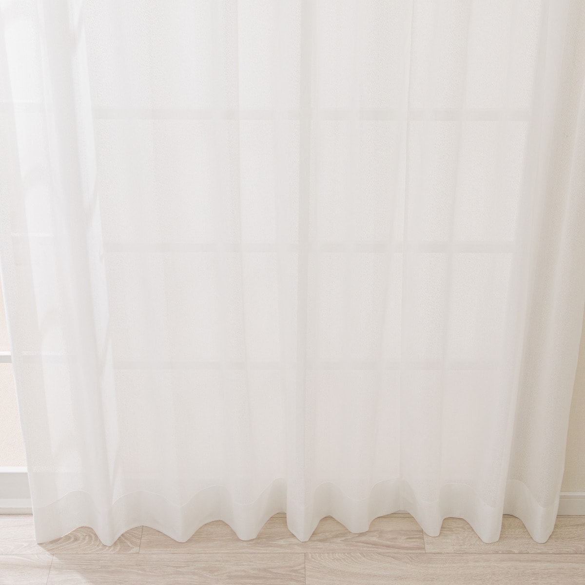 ミラーオーダーレースカーテン デルス2 2倍ヒダ(幅201-300/丈-140cm