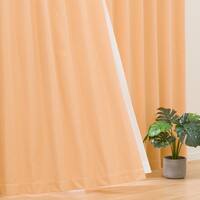 遮光1級･遮熱･遮音カーテン(RD096 オレンジ 100X178X2)