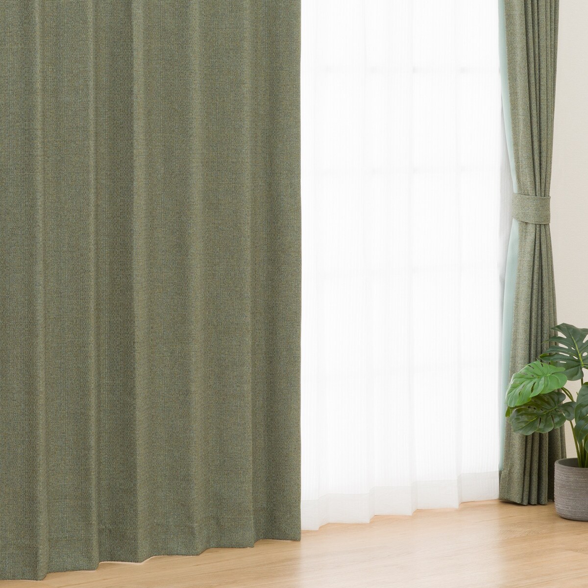 遮光2級・遮熱カーテン(RD099 イエローグリーン 100X110X2) | ニトリ