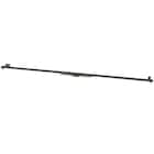 伸縮式 スチール製カーテンレール(フラン BK 3M/S) 1枚目画像