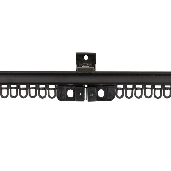 伸縮式 スチール製カーテンレール(フラン BK 3M/W) 9枚目画像