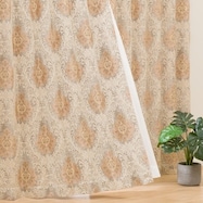 (1枚入り)裏地付き遮光2級・遮熱ジャカードカーテン(PK026 アイボリー)