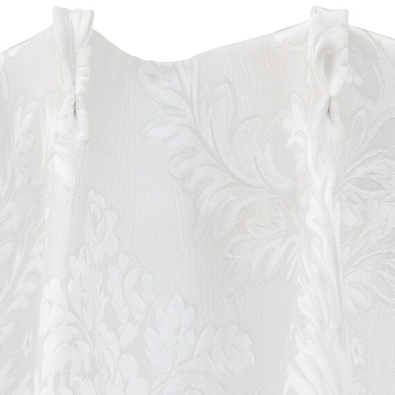 裏地付き遮光2級・遮熱ジャカードカーテン(PK032 ホワイト 100X110X2) 8枚目画像