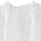 裏地付き遮光2級・遮熱ジャカードカーテン(PK032 ホワイト 100X110X2) 8枚目画像