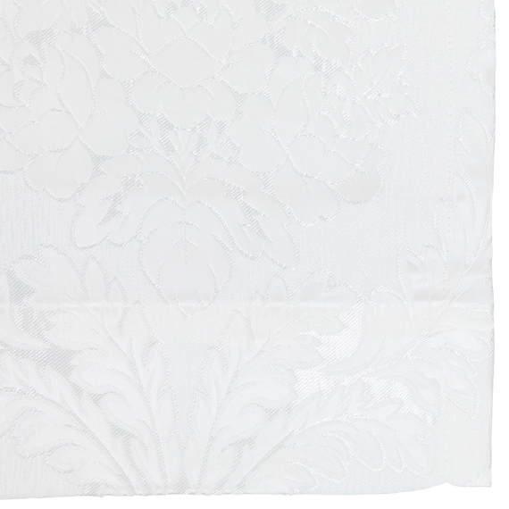 裏地付き遮光2級・遮熱ジャカードカーテン(PK032 ホワイト 100X110X2) 9枚目画像