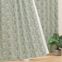 裏地付き遮光1級･遮熱ジャカードカーテン(PK040 グリーン 100X178X2)