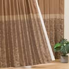 裏地付き遮光2級・遮熱ジャカードカーテン(PK036 ブラウン 100X178X2) 1枚目画像