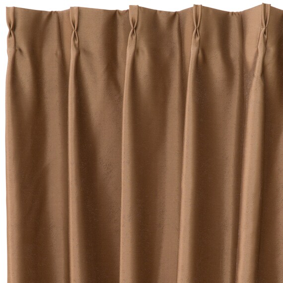 裏地付き遮光2級・遮熱ジャカードカーテン(PK036 ブラウン 100X178X2) 7枚目画像