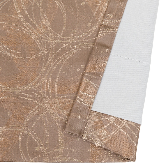 裏地付き遮光2級・遮熱ジャカードカーテン(PK036 ブラウン 100X178X2) 10枚目画像