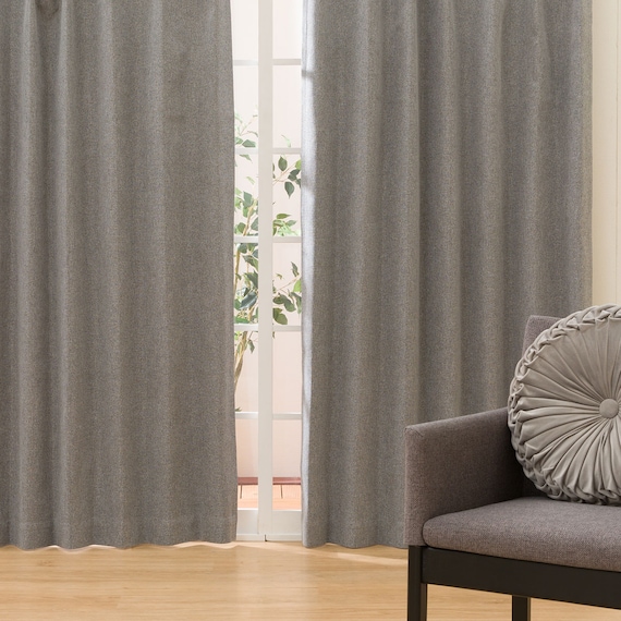 遮光ドレープカーテン(DH133 ダークグレー 100X178X2) 1枚目画像